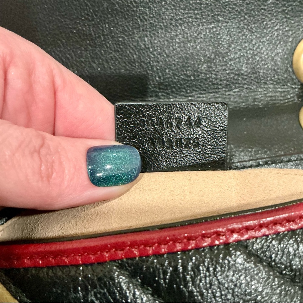 ✨💎RARE💎✨GUCCI Marmont Multicolor Leather Flap Chain Bag w/Dusty and Gift! - Picture 9 of 14